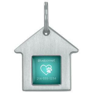Placa Para Mascotas Etiqueta de identificación para perro con nombre y