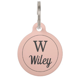 Placa Para Mascotas Etiqueta de identificación personalizada con monog
