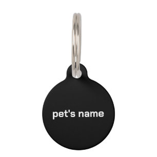 Placa Para Mascotas Etiqueta de identificación personalizada minimalis