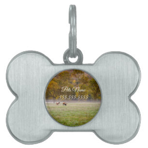 Placa Para Mascotas Etiqueta de la pareja de alce Grazk