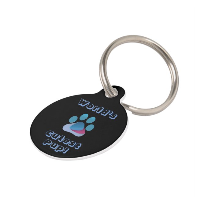 Placa Para Mascotas Etiqueta de mascota (Lateral)