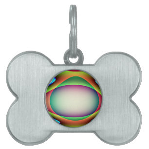 Placa Para Mascotas Etiqueta de mascota Alien Spaceship