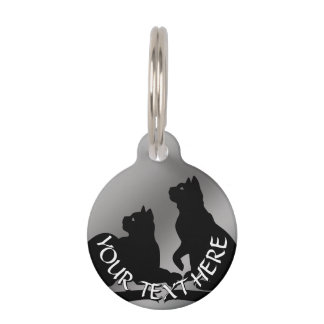 Placa Para Mascotas Etiqueta de Mascota Amante de Gatos Personalizada 
