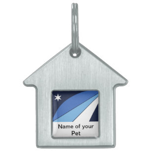 Placa Para Mascotas Etiqueta de mascota con bandera de Columbia, SC