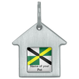 Placa Para Mascotas Etiqueta de mascota con bandera de la ciudad de Mo