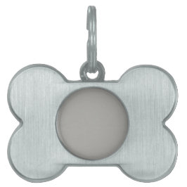 Placa Para Mascotas Etiqueta de mascota con fondo gris pastel