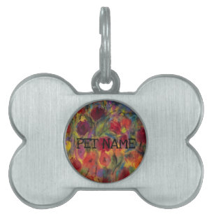 Placa Para Mascotas Etiqueta de mascota con marco