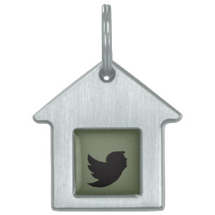 Placa Para Mascotas Etiqueta de mascota con marco