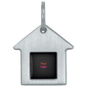 Placa Para Mascotas Etiqueta de mascota con marco