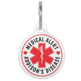 Placa Para Mascotas Etiqueta de mascota de alerta médica para la enfer