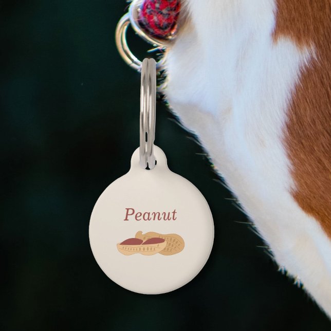 Placa Para Mascotas Etiqueta de mascota de cacahuete (Peanut Pet Tag)