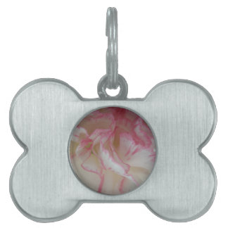 Placa Para Mascotas Etiqueta de mascota de carnación blanca y rosa