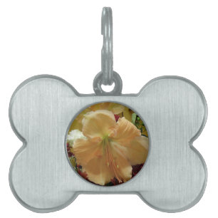 Placa Para Mascotas Etiqueta de mascota de Lily rosa Bouquet
