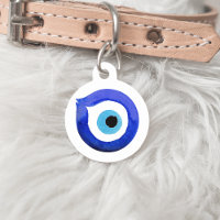 Etiqueta de mascota de ojos malvados personalizada