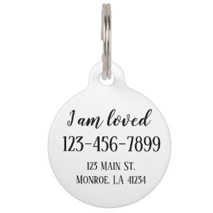 Placa Para Mascotas Etiqueta de mascota de Personalizable completo