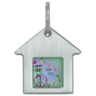 Placa Para Mascotas Etiqueta de mascota pacífica