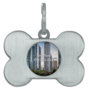 Placa Para Mascotas Etiqueta de mascota Painterly de Lake Shore Park