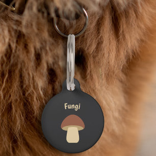 Placa Para Mascotas Etiqueta de mascota para hongos