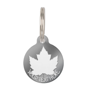 Placa Para Mascotas Etiqueta de mascota personalizada de Canadá Etique