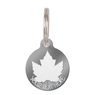 Placa Para Mascotas Etiqueta de mascota personalizada de Canadá Etique