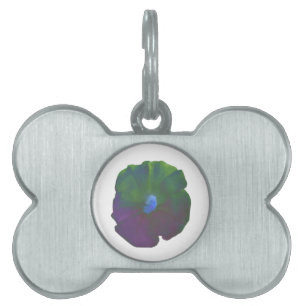 Placa Para Mascotas Etiqueta de mascota Rainbow Petunia
