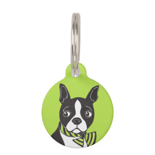 Placa Para Mascotas Etiqueta de mascota redonda de Personalizado de Bo