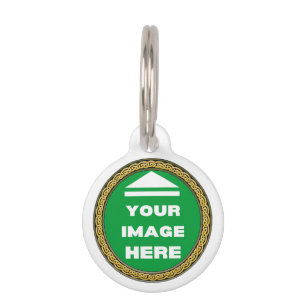Placa Para Mascotas Etiqueta de mascota redonda - Personalizada - Añad