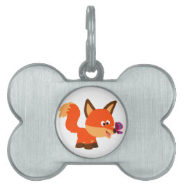 Placa Para Mascotas Etiqueta De Mascotas De Personalizado Cutáneo Fox 