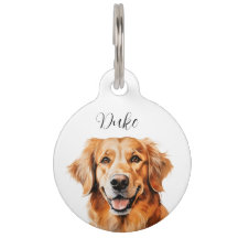 Etiqueta de nombre Doggie Golden Retriever