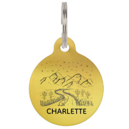 Placa Para Mascotas Etiqueta de perro Collar de perro etiqueta persona