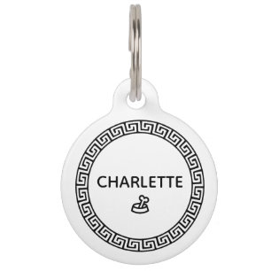 Placa Para Mascotas Etiqueta de perro Collar de perro etiqueta persona
