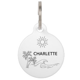 Placa Para Mascotas Etiqueta de perro Collar de perro etiqueta persona