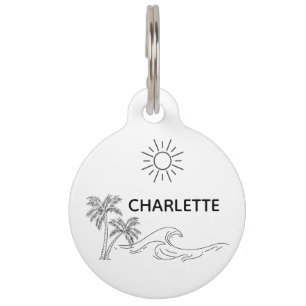 Placa Para Mascotas Etiqueta de perro Collar de perro etiqueta persona