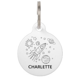 Placa Para Mascotas Etiqueta de perro Collar de perro etiqueta persona