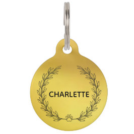 Placa Para Mascotas Etiqueta de perro Collar de perro etiqueta persona