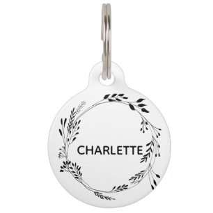 Placa Para Mascotas Etiqueta de perro Collar de perro etiqueta persona