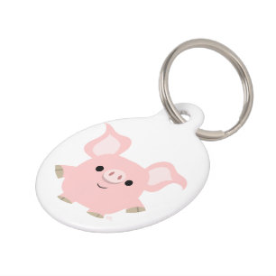 Placa Para Mascotas Etiqueta de perro de cerdo de Personalizado corta