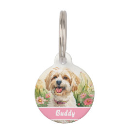 Placa Para Mascotas Etiqueta de perro de Havanese - ID de Mascota de a
