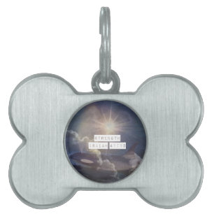 Placa Para Mascotas Etiqueta de perro de la secuencia de comandos