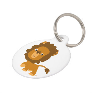 Placa Para Mascotas Etiqueta de perro de león con contenido de Persona