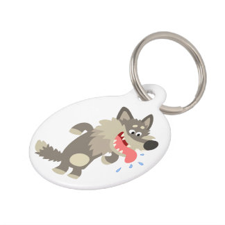 Placa Para Mascotas Etiqueta de perro de lobo de Personalizado familia