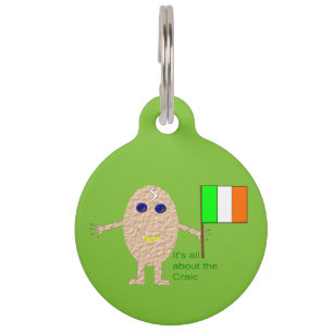 Placa Para Mascotas Etiqueta de perro de Personalizado de huevo irland