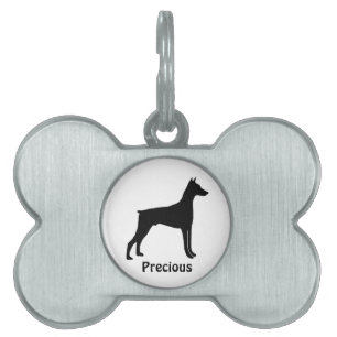 Placa Para Mascotas Etiqueta de perro de personalizado Doberman Pinsch