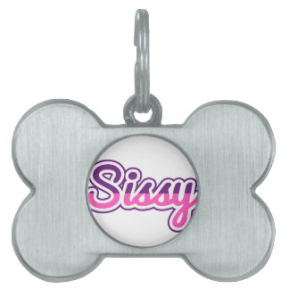 Placa Para Mascotas Etiqueta de perro de Sissy