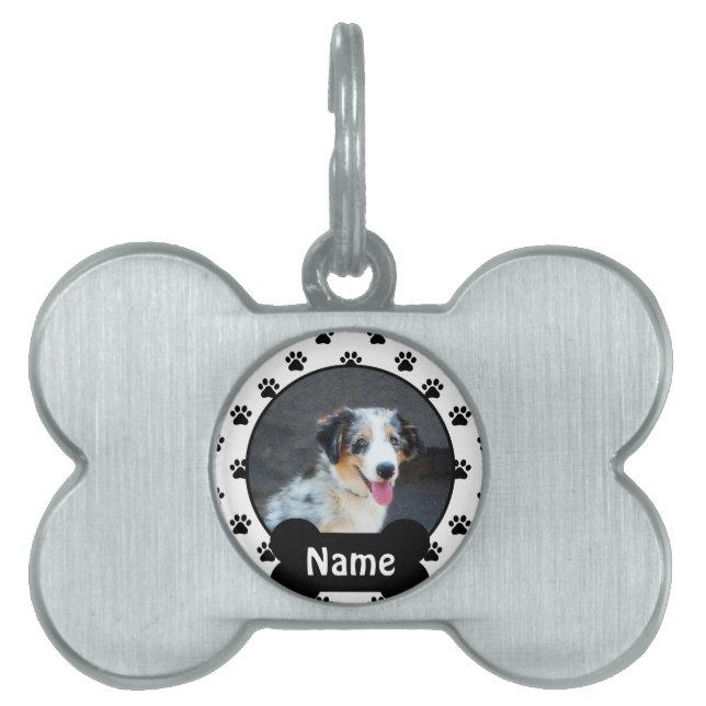 Placa Para Mascotas Etiqueta de perro personalizada para su Mascota (Frente)