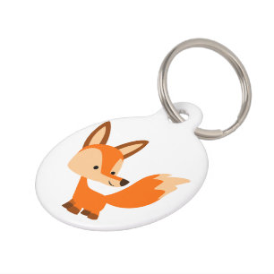 Placa Para Mascotas Etiqueta de perro zorro de Personalizado amigable