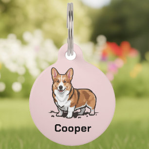 Placa Para Mascotas Etiqueta del collar de identificación del nombre d