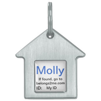 Placa Para Mascotas etiqueta del mascota de belongs2me.com
