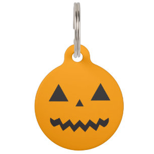Placa Para Mascotas Etiqueta del mascota de Jack O'Lantern