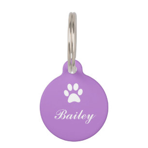 Placa Para Mascotas Etiqueta del mascota de la impresión de la pata
